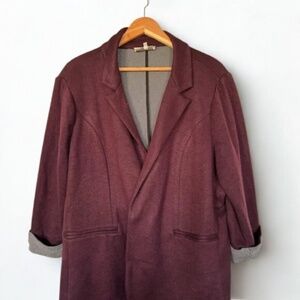 Women's Burgundy Blazer, All Blue Skies, EUC, Plus Size, 2X